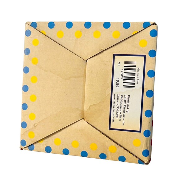 Cracker Barrel Owl Figurine Polka Dots Hits The Spot Colorful Unique Rare - Picture 12 of 14